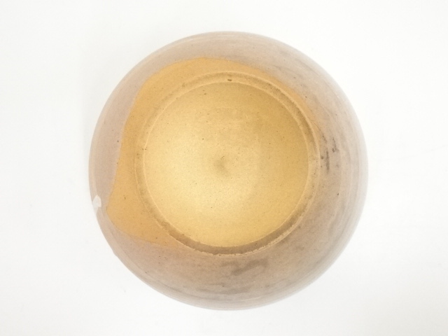 T-12 茶道具 堀野証嗣作「萬古やき南蛮写耳付水指」堀内宗完宗匠書付 共箱